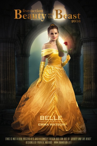 Mobile emma watson as belle in beauty and the beast by visual3deffect d8ho0at